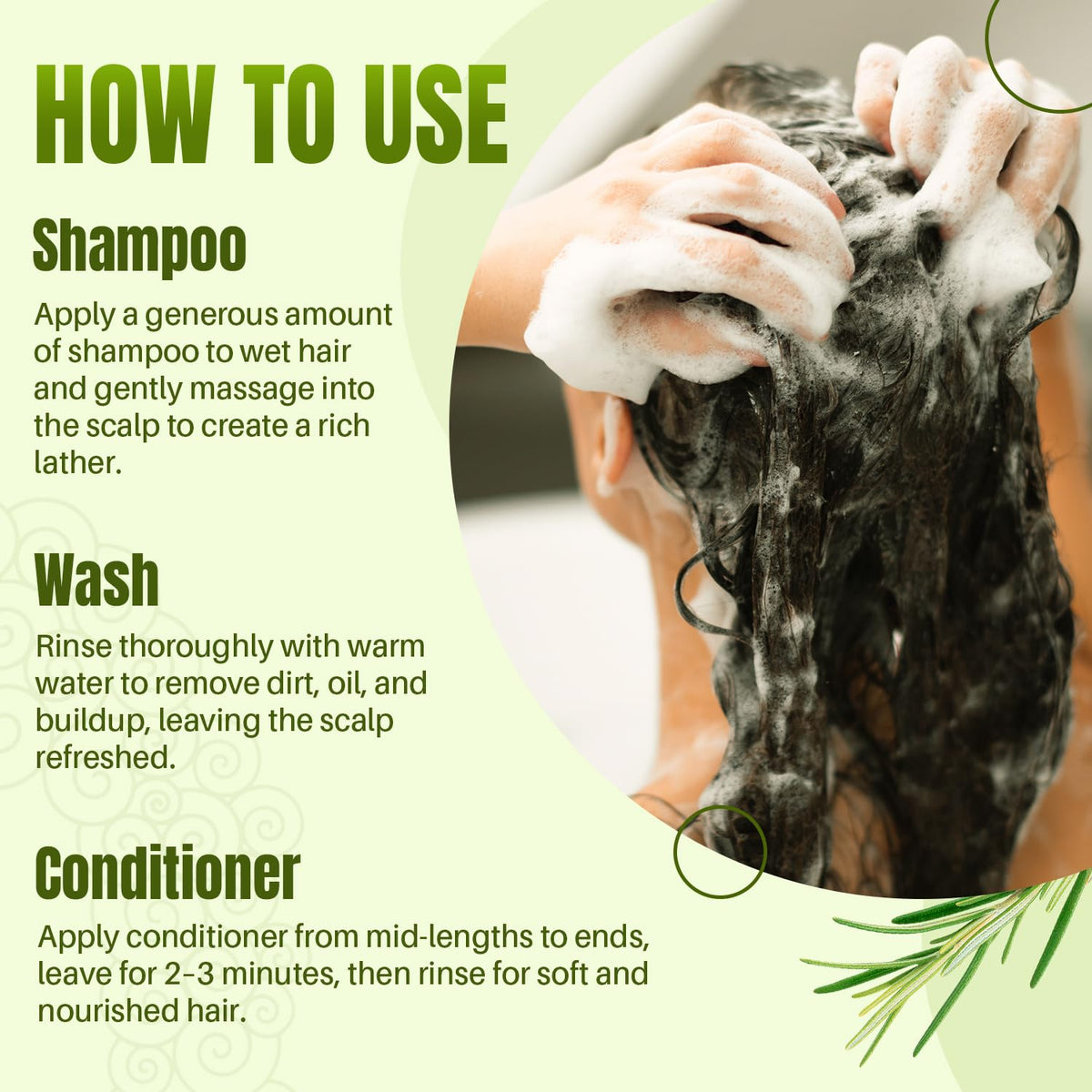 Rosemary Shampoo and Conditioner Set