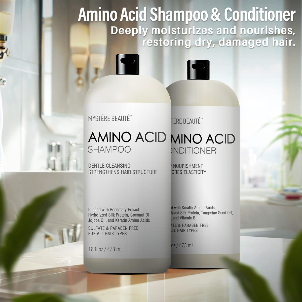 Amino Acid Shampoo and Conditioner Set