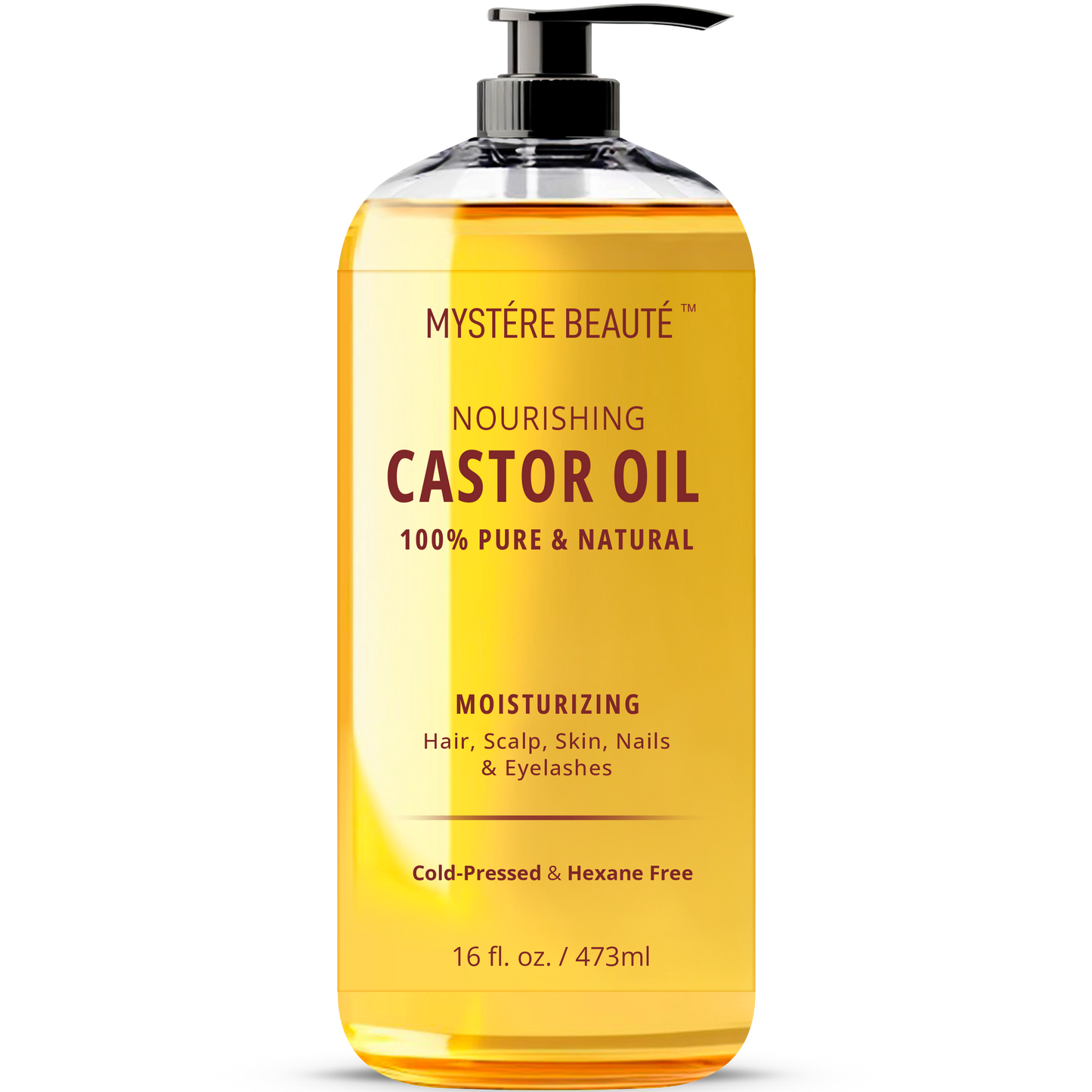 Cold Pressed Castor Oil for Hair and Skin 16 fl oz