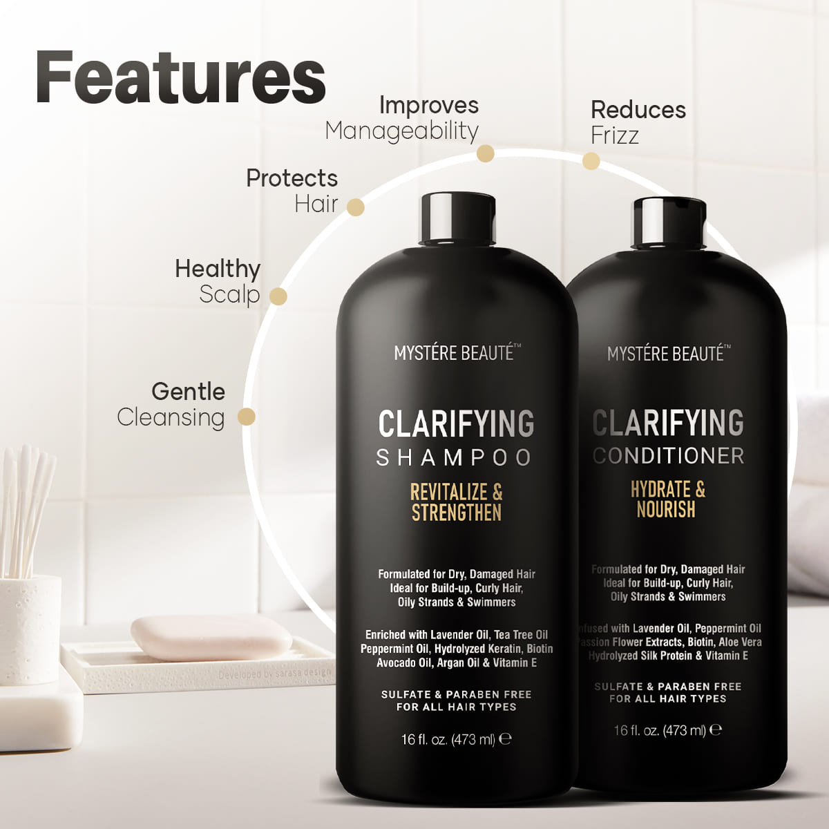 Clarifying Shampoo and Conditioner Set