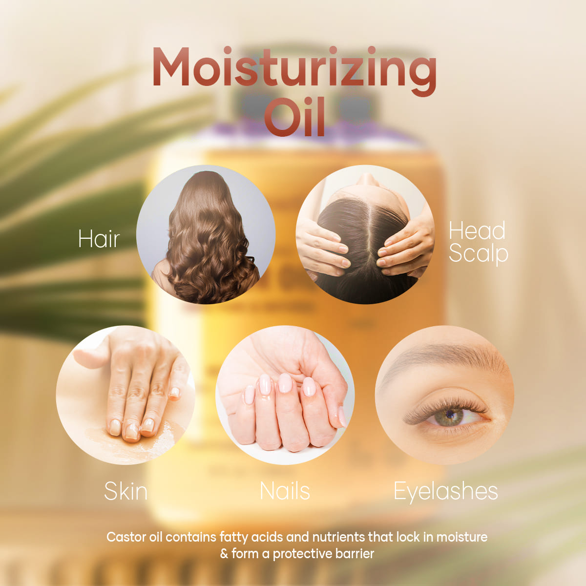 Cold Pressed Castor Oil for Hair and Skin 8 fl oz