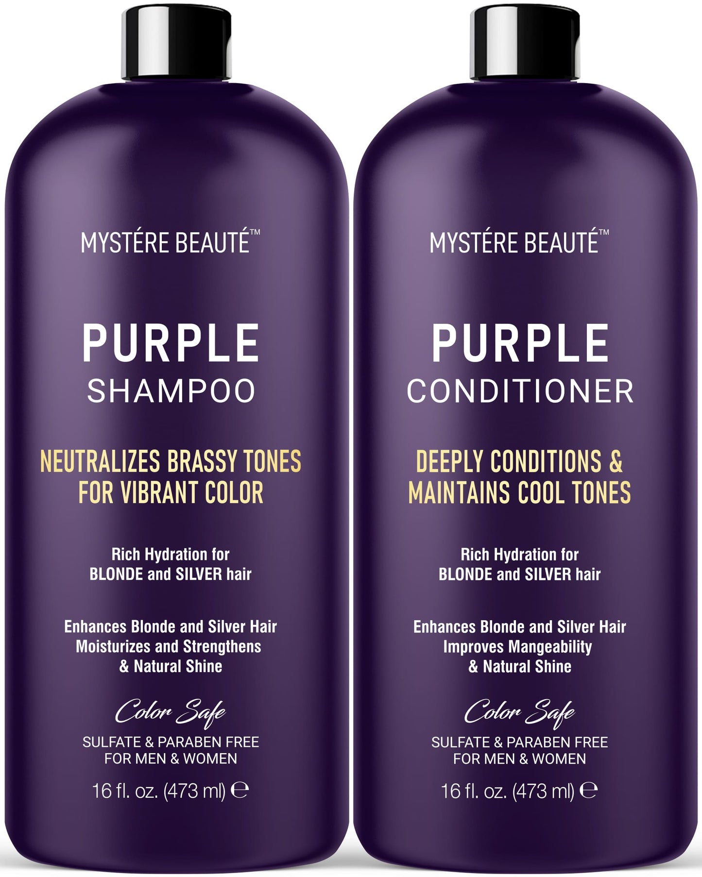 Purple Shampoo and Conditioner Set 16 fl oz each