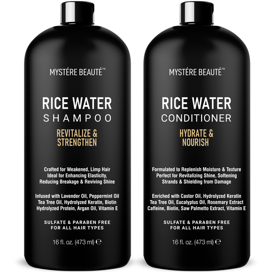 Rice Water Shampoo and Conditioner Set