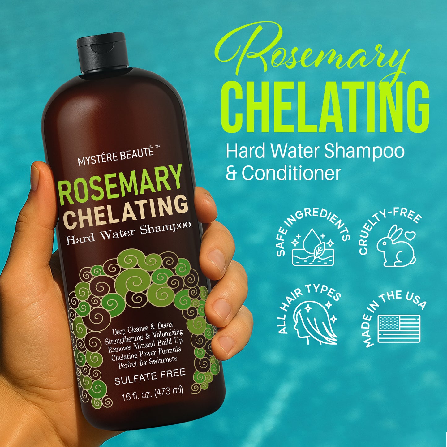 Rosemary Chelating Shampoo and Conditioner Set